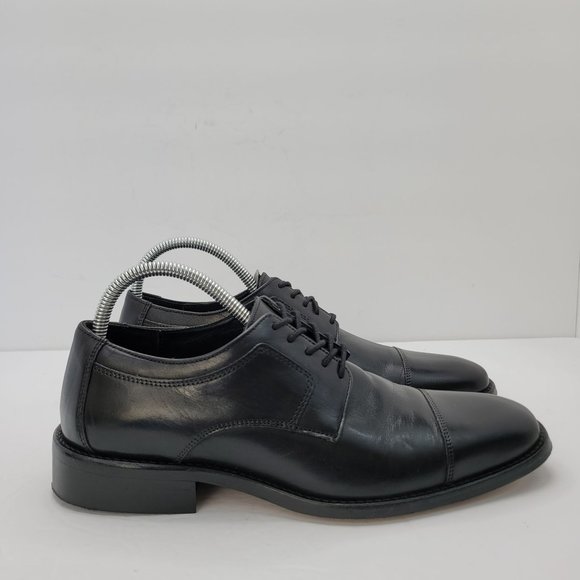Johnston Murphy Leather Cap Toe Lace Oxfords Men's Shoes 59-11567 US Size 8.5M - Picture 1 of 8